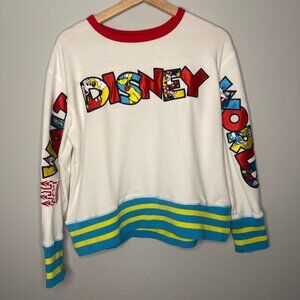 vintage style Disney World parks Sweatshirt‎ Size Small classic characters